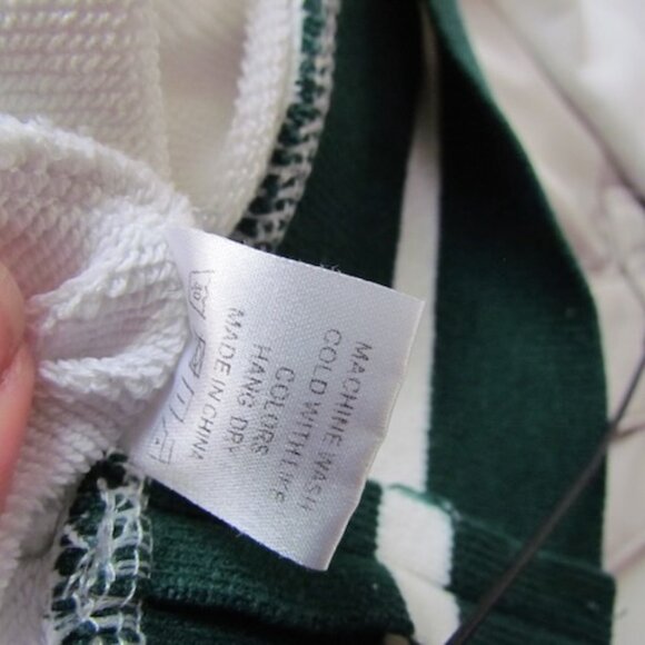 Ellsworth + Ivey Country Club Sweatshirt Sz S Tennis Racket Motif White & Green - Picture 11 of 11